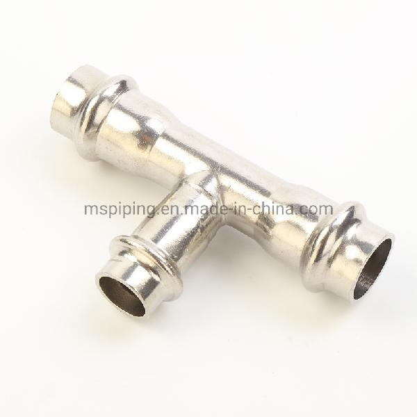 V Type Stainless Steel Fittings- Unequal Tee at Good Price