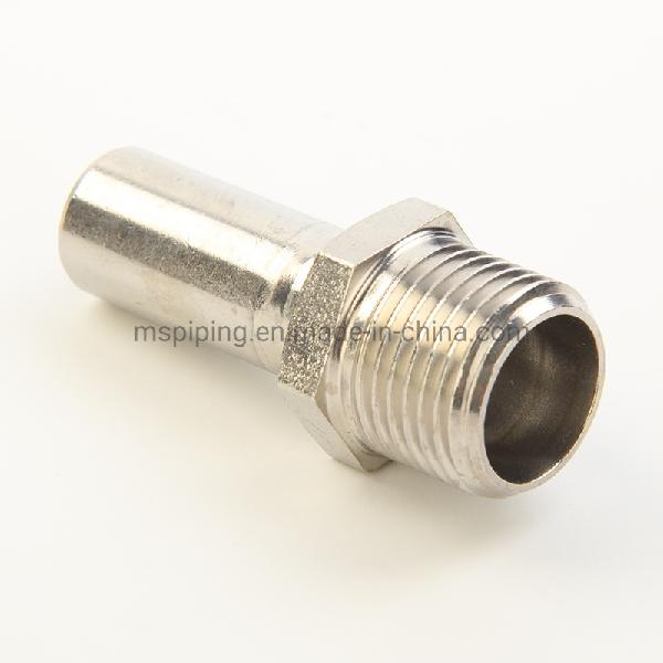 V Type Stainless Steel Fittings- Male Long Connector at Good Price