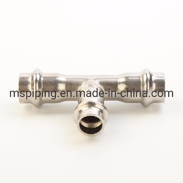 V Type Press Stainless Steel Fitting-Tee