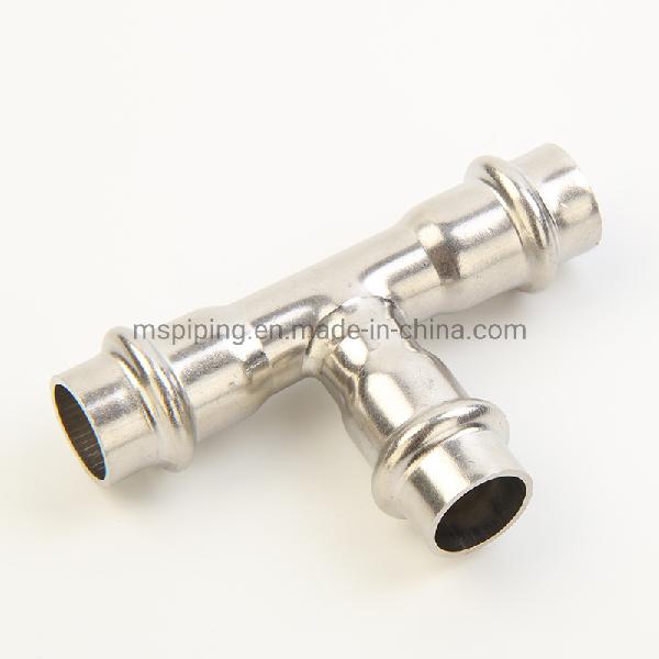 V Type Stainless Steel Fittings-Equal Tee at Good Price