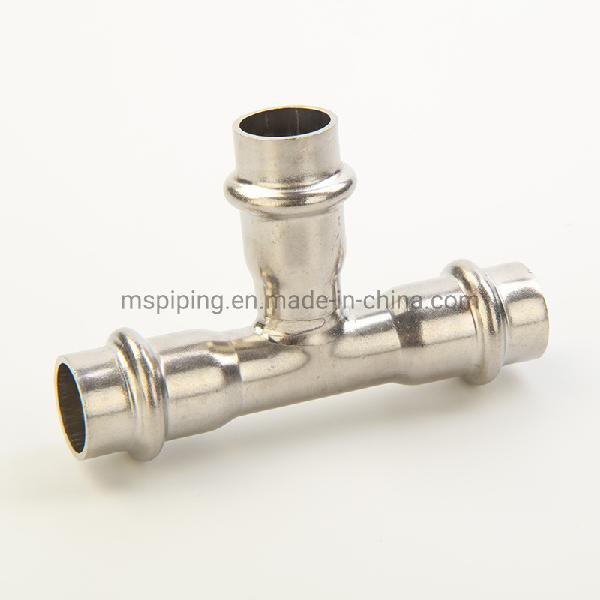 V Type Stainless Steel Fittings-Equal Tee at Good Price