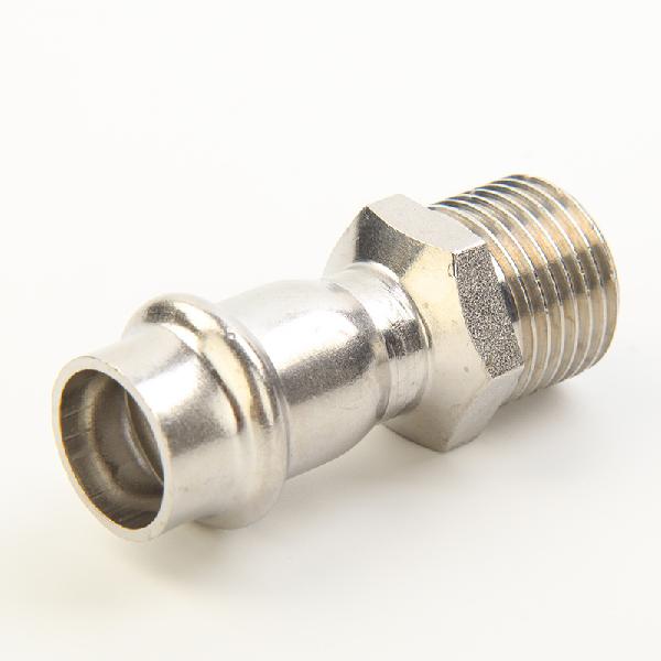 V Type Press Stainless Steel Fitting-Male Straight Stainless Steel Fitting