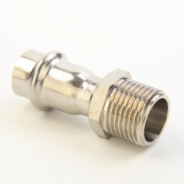 V Type Press Stainless Steel Fitting-Male Straight Stainless Steel Fitting
