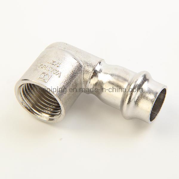 V Type Stainless Steel Fittings- Female Elbow at Good Price
