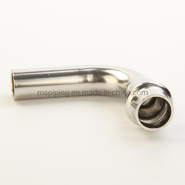 V Type Stainless Steel Fittings- 90 Degree Long Branch Elbow at Good Price