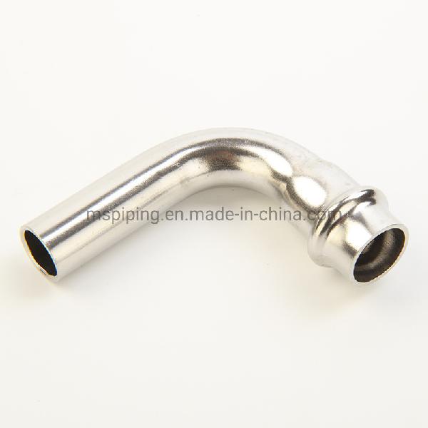 V Type Stainless Steel Fittings- 90 Degree Long Branch Elbow at Good Price