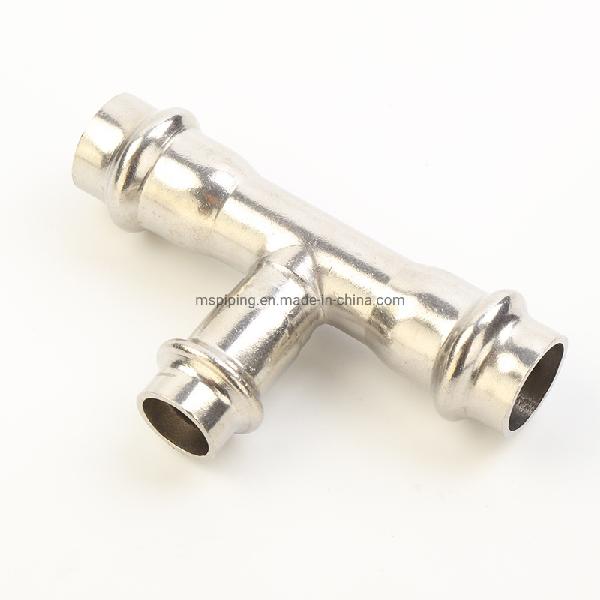 Stainless Steel SS316L Sanitary Csms Welded Equal Tee