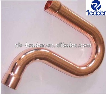 Air conditioner Copper p-trap Suction Line elbow pipe fittings