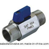 Mini Ball Valve with External Screw Thread