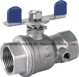 2PC Type with Test Hole Ball Valve with Internal Thread