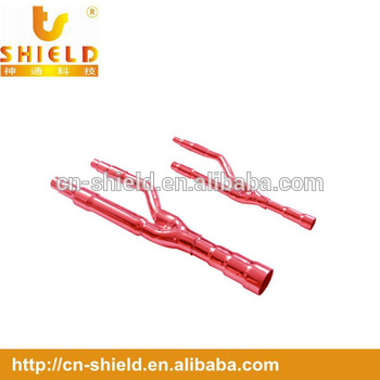 Copper Y branch joint for air conditioner 73T