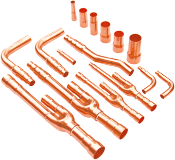 Copper Y branch joint for air conditioner 75T