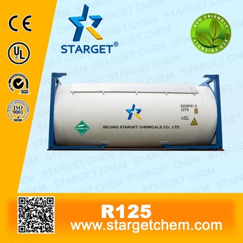 99.9% High Purity Hfc Blend R125 Pentafluoroethane