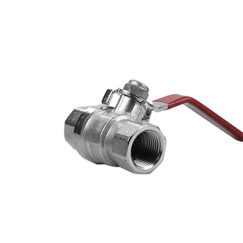 32mm Male Thread Brass Gas Angle Ball Valve With long Handle