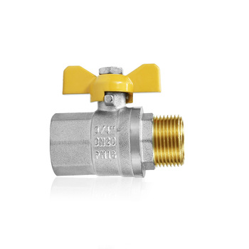 Sunrise forged chromed plated hot sales 3/4” brass ball valve