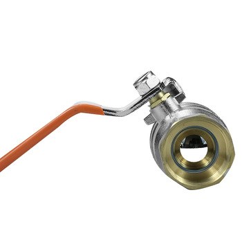 Top sale nickle plated full welded 2 inch water brass gas ball valve with orange handle