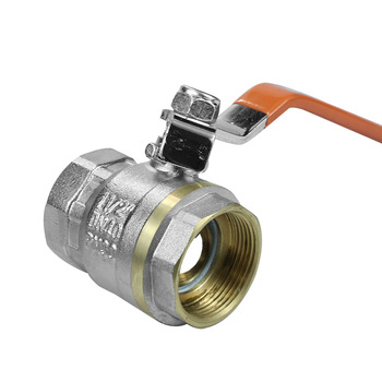 Top sale nickle plated full welded 2 inch water brass gas ball valve with orange handle