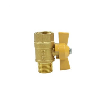 Chrome plated butterfly handle general use mini ball valve