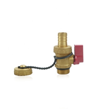 Red handle new style magnetic lockable water ball valve