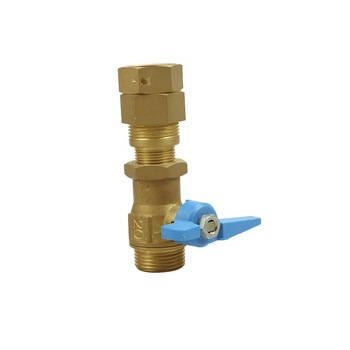 Top quality durable double female threaded ball valve with blue handle