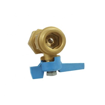 Super durable blue butterfly handle brass ball valve with low price