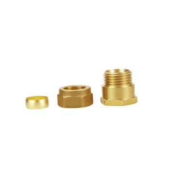 Air hose coupling brass compression fitting