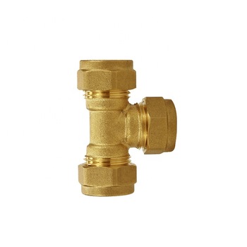 Accept customized hose barb fitting brass tee connector
