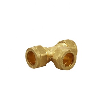 Accept customized hose barb fitting brass tee connector