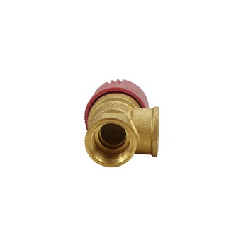 Pressure control red cap brass safety valve with wholesale price