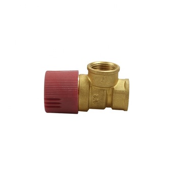Pressure control red cap brass safety valve with wholesale price