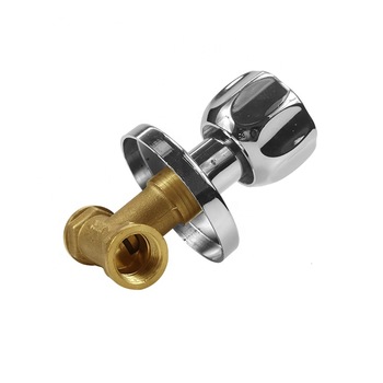 New design small size chrome plated stop valve for water meter flow