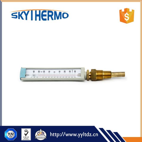 v line industrial using liquid in glass hot water metal glass thermometer