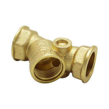Custom processing copper brass y tee pipe fitting for plumbing