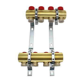 Under floor heat system brass plumb manifold manufacturer