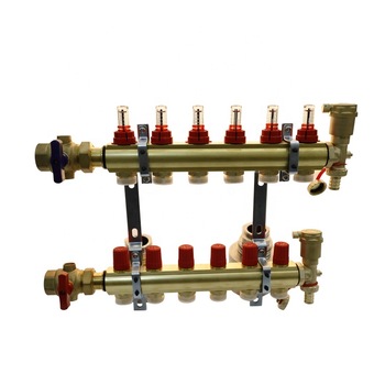 Good sale isolating ball valves adjustable diverter flow meters fill and drain points automatic air vents manifold
