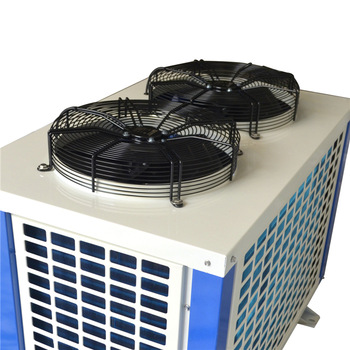 FNU air condenser fin type air cooling condenser with two fans for air cooled industrial