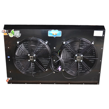 FNH type two motors condenser with Small brass belt guard air cooled condenser