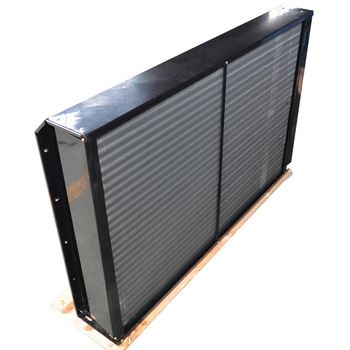 FNH type two motors condenser with Small brass belt guard air cooled condenser
