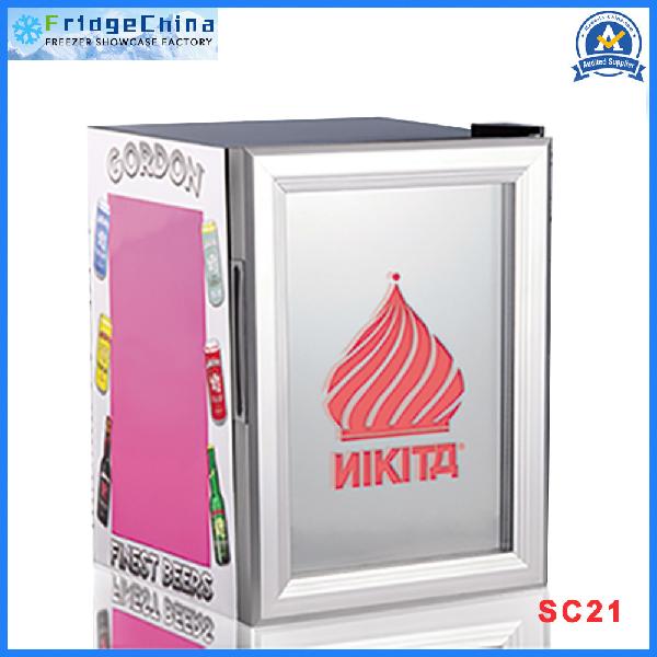 Mini Glass Door Display Beverage Cooler