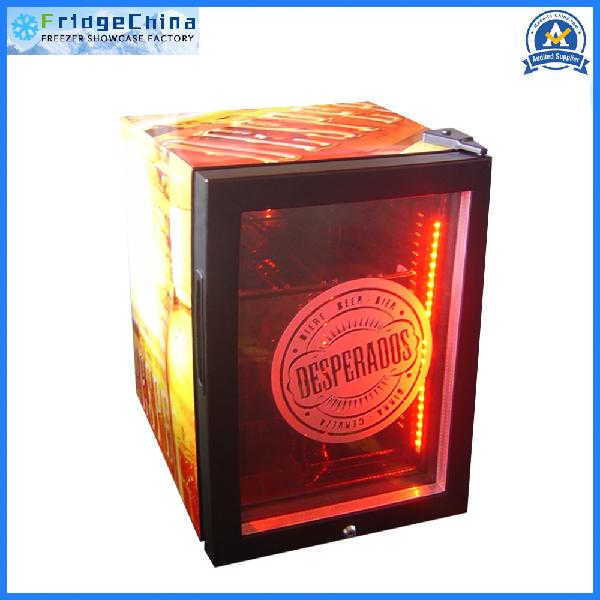 Counter Top Cooler Glass Door Mini Beer Bar Fridge