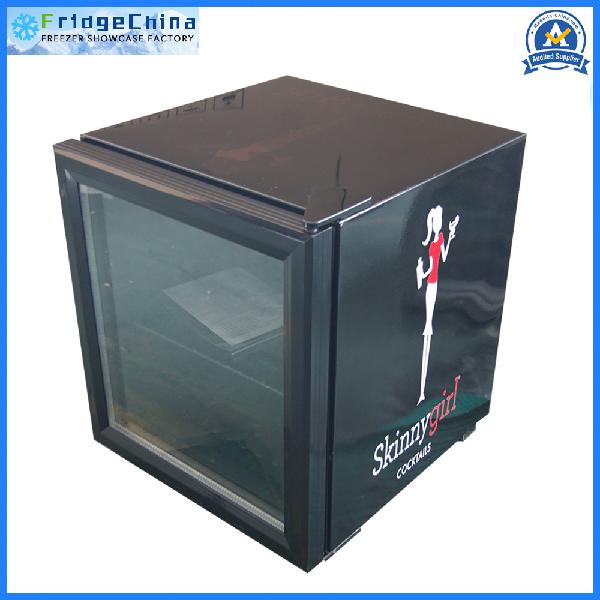 52L Branding Glass Door Mini Fridge for Drinks Promotion