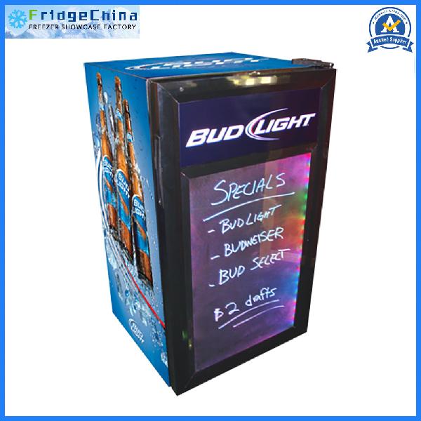 Commercial Beverage Fridge with LED Writing Board