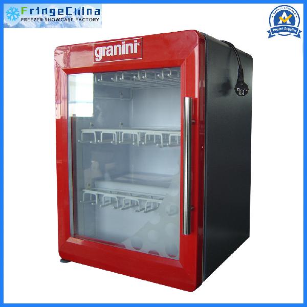 Commercial Display Freezer Showcase, Glass Door Refrigerator