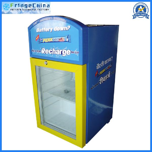 Curved Display Counter Top Beverage Cooler