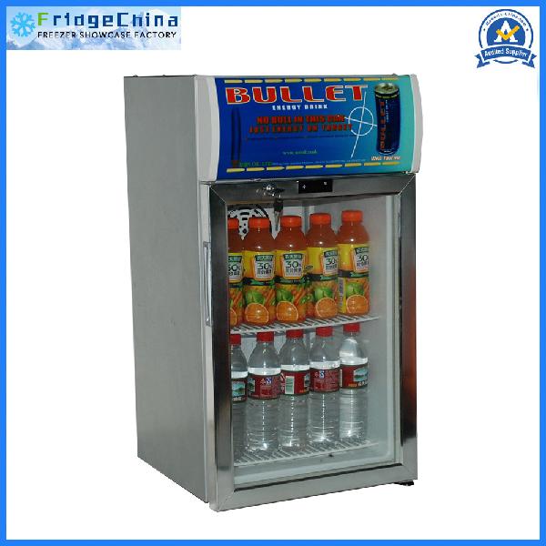Upright Hotel Glass Display Cooler for Beverage