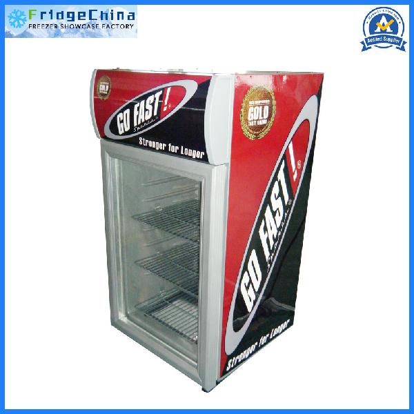 Upright Hotel Glass Display Cooler for Beverage