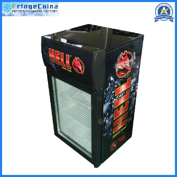 Glass Door Cooler for Beverage Promotion