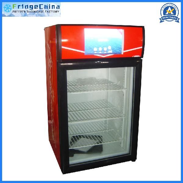 Promotional Beverage Display Cooler with TV Function