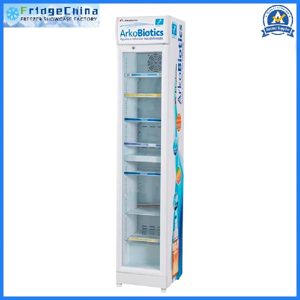 105L Slim Upright Display Beverage Cooler Refrigerator