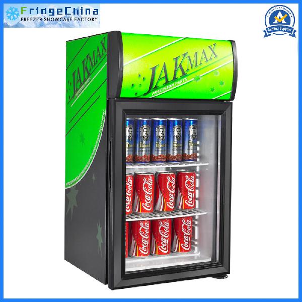 Glass Door Cooler for Beverage Promotion